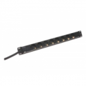 DIGITUS DN-95401 - Power strip ( rack-mountable ) - input: power - output connectors: 8 ( power ) - 19" - 2 m - black - EU1-16P plug