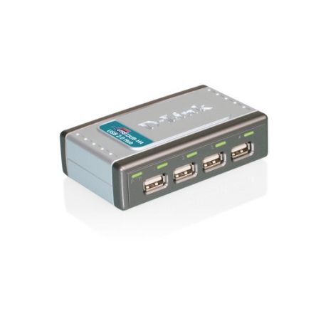 D-Link DUB H4 - Hub - 4 x USB 2.0 - desktop - 1