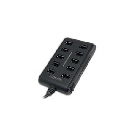 LogiLink USB 2.0 Hub 10-Port - Hub - 10 x USB 2.0 - desktop - 0