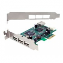 StarTech.com 4 Port PCI Express Low Profile High Speed USB Card - PCIe USB 2.0 Card - PCI-E USB 2.0 Card (PEXUSB4DP) - USB adapter - PCIe low profile - USB, USB 2.0 - 4 ports - for P / N: ST4200MINI2