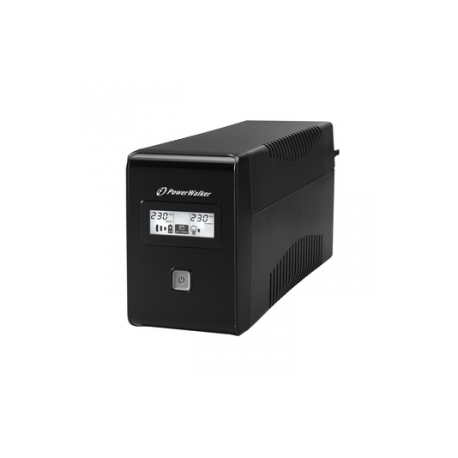 PowerWalker VI 650 LCD - UPS - AC 162-290 V - 360 Watt - 650 VA - 7 Ah - USB - output connectors: 2 - 1