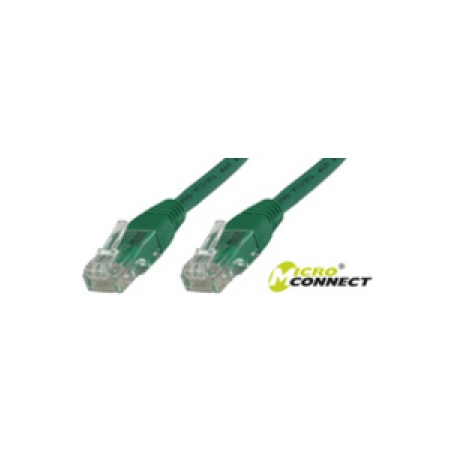 MicroConnect - Network cable - RJ-45 (M) to RJ-45 (M) - 20 m - UTP - CAT 5e - booted, stranded - green - 0