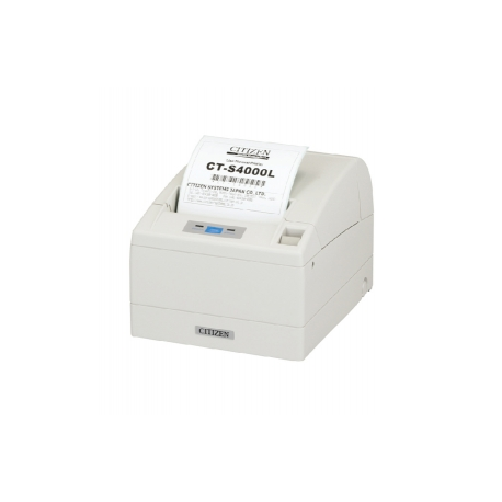 Citizen CT-S4000 - Receipt printer - two-colour (monochrome) - thermal line - Roll (11.2 cm) - 203 dpi - up to 150 mm / sec - USB - cutter - cool white - 2