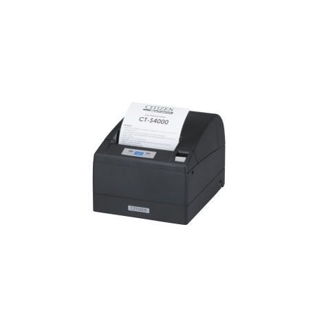 Citizen CT-S4000 - Receipt printer - two-colour (monochrome) - thermal line - Roll (11.2 cm) - 203 dpi - up to 150 mm / sec - USB - cutter - cool white - 3