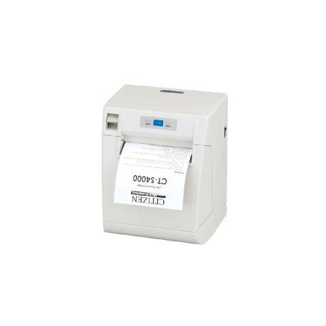 Citizen CT-S4000 - Receipt printer - two-colour (monochrome) - thermal line - Roll (11.2 cm) - 203 dpi - up to 150 mm / sec - USB - cutter - cool white - 5