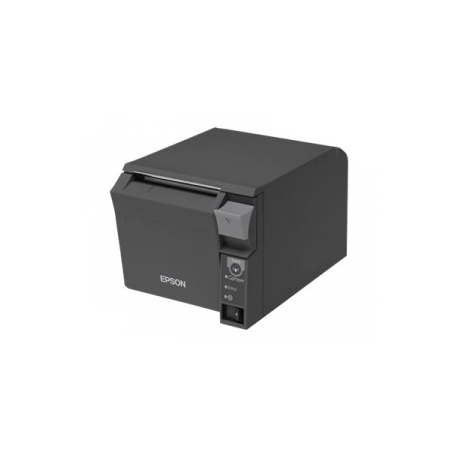 Epson TM T70II - Receipt printer - thermal line - Roll (8 cm) - 180 dpi - up to 250 mm / sec - USB 2.0, serial - cutter - dark grey - 2