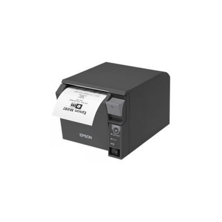 Epson TM T70II - Receipt printer - thermal line - Roll (8 cm) - 180 dpi - up to 250 mm / sec - USB 2.0, serial - cutter - dark grey - 2