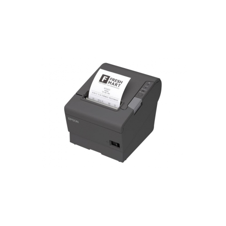 Epson TM T88V - Receipt printer - thermal line - Roll (8 cm) - 180 x 180 dpi - up to 300 mm / sec - USB 2.0, Bluetooth - cutter - dark grey - 1