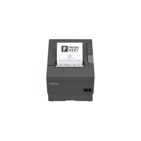 Epson TM T88V - Receipt printer - thermal line - Roll (8 cm) - 180 x 180 dpi - up to 300 mm / sec - USB 2.0, Bluetooth - cutter - dark grey - 3