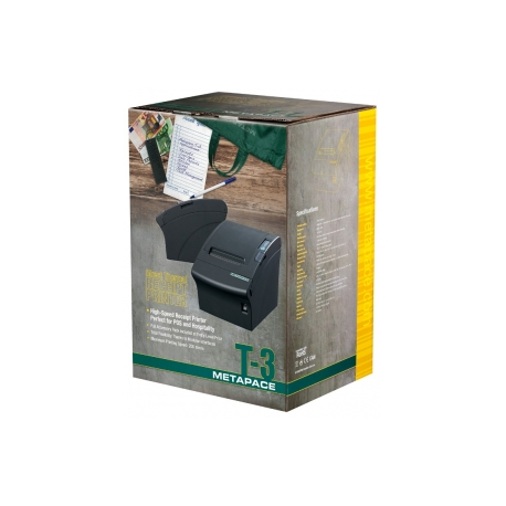 Metapace T-3, USB, Ethernet, cutter, black