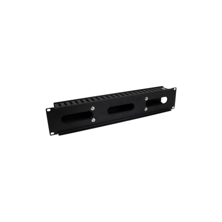 StarTech.com Horizontal 2U Server Rack Cable Management Finger Duct w /  Cover - 19" Network Rack Wire Duct Raceway Panel - Slotted Wire Duct (CMDUCT2U) - Rack cable management panel - black - 2U - 19" - for P / N: RACK-18U-20-WALL-OA, RACK-21U-20-WALL-OA, RK3236BKF, RK4236BKB, RKQMCAB12V2 - 1