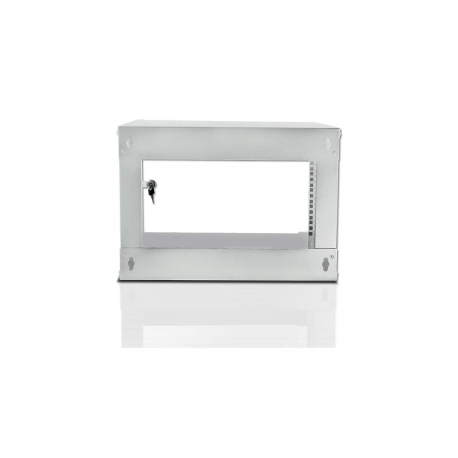 techly - Cabinet - wall mountable - RAL 7035 - 6U - 19" - 1
