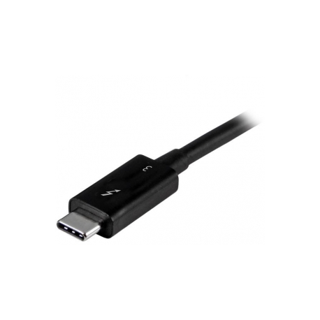 StarTech.com 20Gbps Thunderbolt 3 Cable - 6.6ft / 2m - Black - 4K 60Hz - Certified TB3 USB-C to USB-C Charger Cord w /  100W Power Delivery (TBLT3MM2M) - Thunderbolt cable - USB-C (M) to USB-C (M) - Thunderbolt 3  /  USB  /  DisplayPort - 2 m - black - for P / N: CDP2HDUACP, CDP2HDUACPW, MST30C2DPPD - 0
