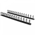 StarTech.com Vertical 0U Server Rack Cable Management w /  D-Ring Hooks - 40U Network Rack Cord Manager Panels - 2x 3ft Wire Organizers (CMVER40UD) - D-ring cable management kit - 1.83 m - black - 40U - for P / N: RK2537BKM, RK4242BK24, RK4242BK30