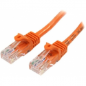 StarTech.com 0.5m Orange Cat5e  /  Cat 5 Snagless Ethernet Patch Cable 0.5 m - Patch cable - RJ-45 (M) to RJ-45 (M) - 50 cm - UTP - CAT 5e - snagless, stranded - orange