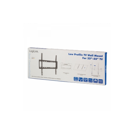 LogiLink - Bracket - for LCD TV - solid cold pressed steel - screen size: 32"-55" - wall-mountable - 2