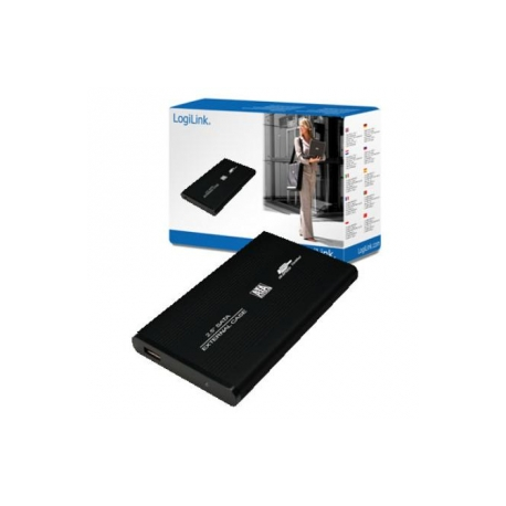 Logilink UA0040, 2.5 IDE drive case to USB 2.0, black