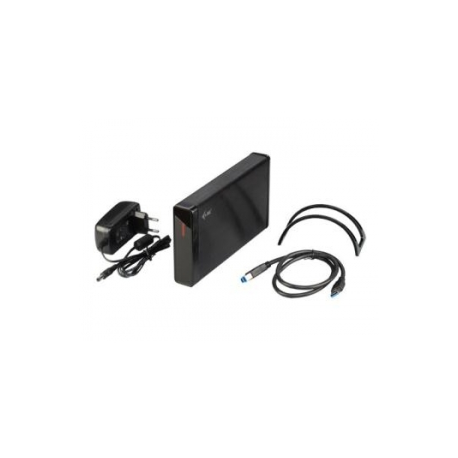 i-Tec MySafe Advance - Storage enclosure with power indicator, on / off power switch - 3.5" - SATA 6Gb / s - USB 3.0 - black - 0