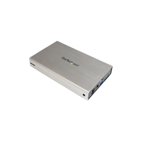 Startech EXTERNES 3,5 SATA III SSD USB (8.89 cm 3.5 Silver USB 3.0 External SATA III Hard Drive Enclosure with UASP Portable E