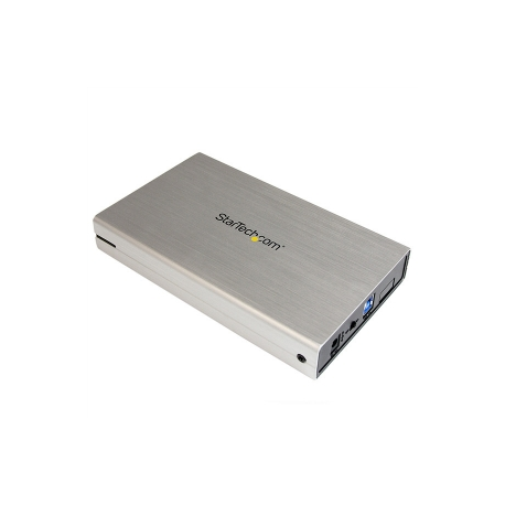 Startech EXTERNES 3,5 SATA III SSD USB (8.89 cm 3.5 Silver USB 3.0 External SATA III Hard Drive Enclosure with UASP Portable E