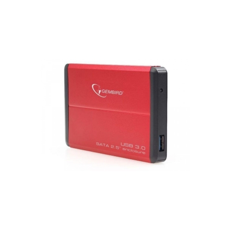 Gembird - Storage enclosure - 2.5" - SATA 3Gb / s - USB 3.0 - red - 1