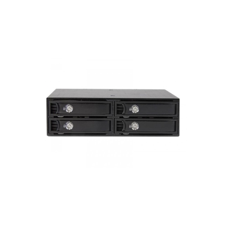 StarTech.com 4-Bay Mobile Rack Backplane for 2.5in SATA / SAS Drives - Hot Swap SSDs / HDDs from 5-15mm - Supports SAS II & SATA III (6 Gbps) - Storage enclosure - 4 bays (SATA-600  /  SAS-2) 0 - for P / N: SATBP125VP, SATSASBP125 - 0
