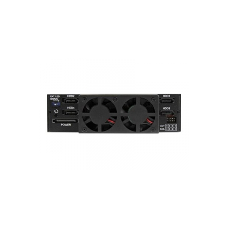 StarTech.com 4-Bay Mobile Rack Backplane for 2.5in SATA / SAS Drives - Hot Swap SSDs / HDDs from 5-15mm - Supports SAS II & SATA III (6 Gbps) - Storage enclosure - 4 bays (SATA-600  /  SAS-2) 0 - for P / N: SATBP125VP, SATSASBP125 - 1