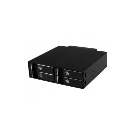 StarTech.com 4-Bay Mobile Rack Backplane for 2.5in SATA / SAS Drives - Hot Swap SSDs / HDDs from 5-15mm - Supports SAS II & SATA III (6 Gbps) - Storage enclosure - 4 bays (SATA-600  /  SAS-2) 0 - for P / N: SATBP125VP, SATSASBP125 - 2