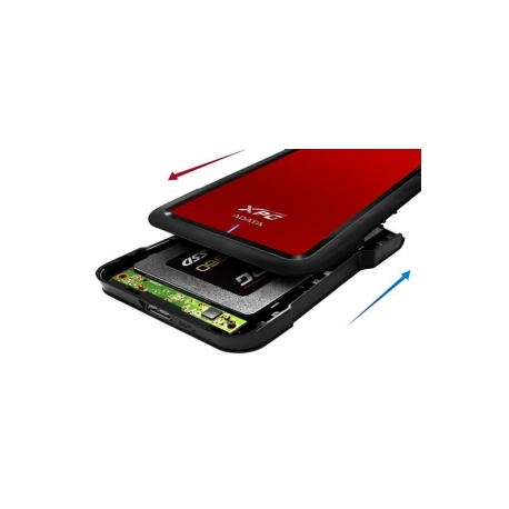 ADATA XPG EX500 - Storage enclosure - 2.5" - SATA 6Gb / s - USB 3.1 - red - 2