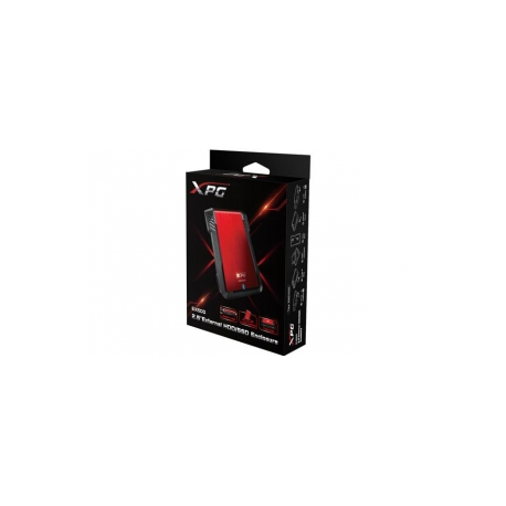 ADATA XPG EX500 - Storage enclosure - 2.5" - SATA 6Gb / s - USB 3.1 - red - 3